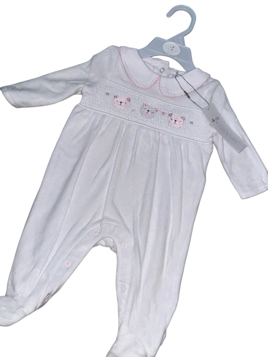 Velour all in one sleepsuit